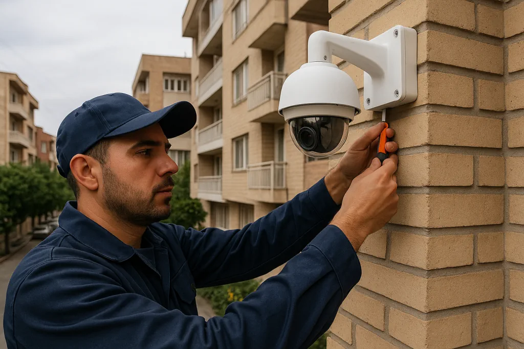 نصب دوربین مداربسته در شهرک ظفر