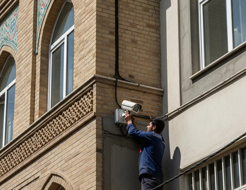 نصب دوربین مداربسته در مصباح